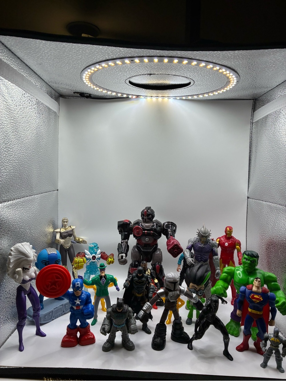 Marvel Multicolor Assorted Action Figure Set - Red, Green, Blue, Black, Purple
